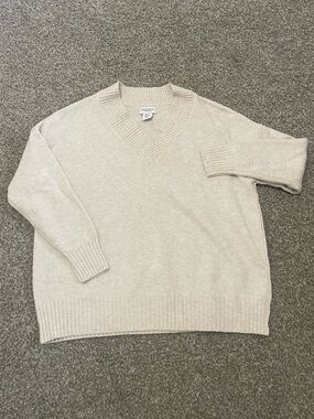Song of Style Cream V-Neck Sweater